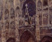 克劳德莫奈 - Rouen Cathedral, Grey Weather